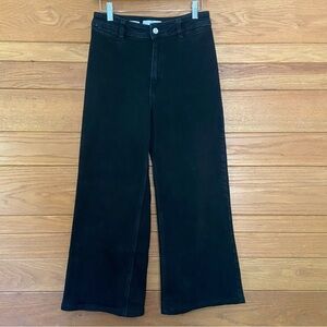 MNG Denim Mango Catherine black high rise wide leg jeans